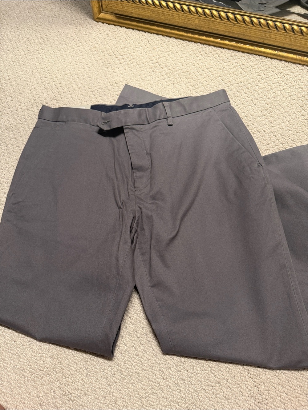 Men's Charcoal Straight-Leg Chinos MOSS